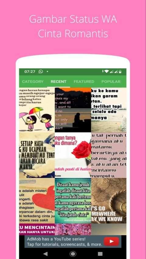 Gambar Status WA Cinta Romantis screenshot 1