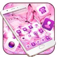 Pink Silk Bloom Flower Tema