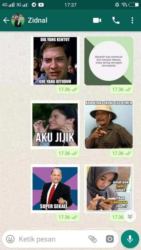 Meme Perang Gambar Lucu Stiker WA screenshot 7