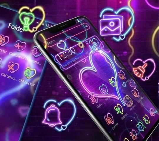 Tema Warna Neon Shinie Cinta screenshot 3