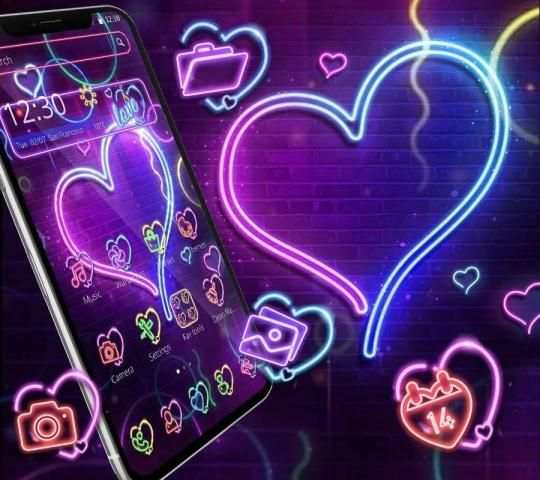 Tema Warna Neon Shinie Cinta screenshot 4