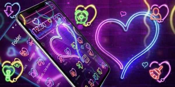 Tema Warna Neon Shinie Cinta screenshot 1