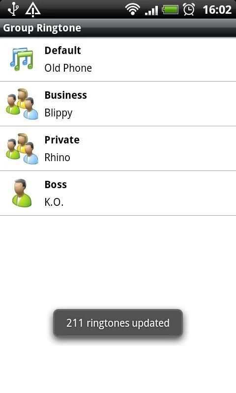 Group Ringtone Lite screenshot 1