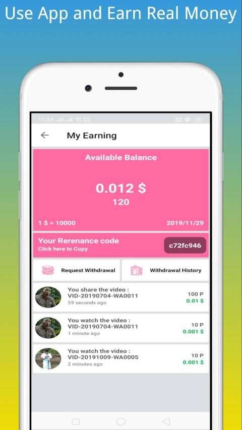 Status Videos/Images Downloader - Earn Money स्क्रीनशॉट 1