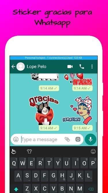 Sticker de Gracias para Whatsapp screenshot 5