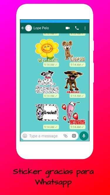 Sticker de Gracias para Whatsapp screenshot 2