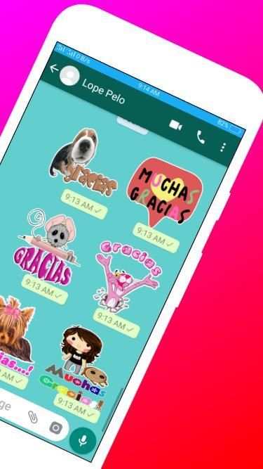 Sticker de Gracias para Whatsapp screenshot 1