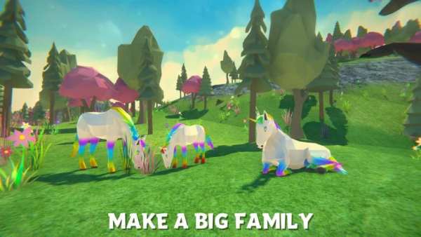 Unicorn Family Simulator - Magic Horse World screenshot 2