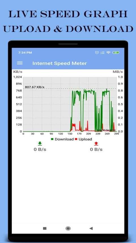 Internet Speed Meter स्क्रीनशॉट 2