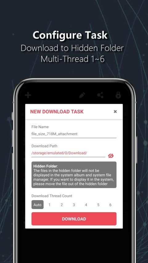 File Downloader - Hide Downloaded Files screenshot 1