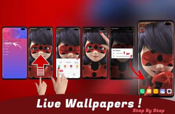 Ladybug Noir Wallpapers HD स्क्रीनशॉट 5