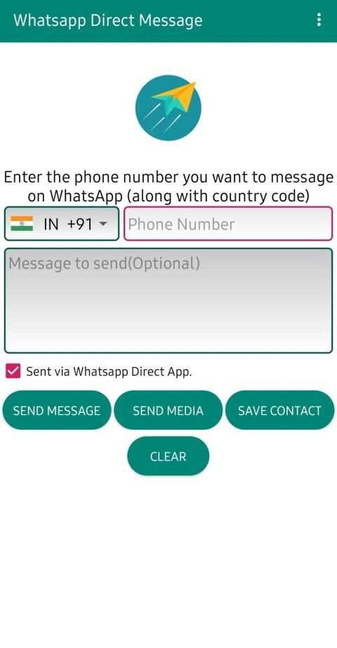 DirectMessage to WA -Directchat to unknown contact screenshot 4