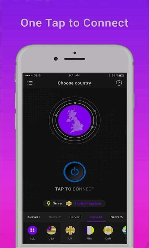 HOT Turbo VPN - Unlimited Free & Fast Proxy VPN screenshot 1