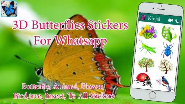 Butterfly Stickers - WAStickerApps screenshot 1