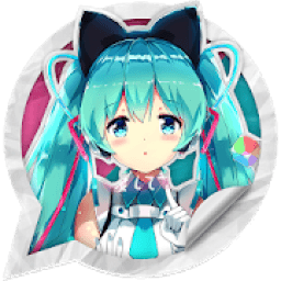 Hatsune Miku Stickers For Whatsapp - WAStickerApps आइकन