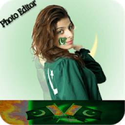 Pak Independence Day: 14 Aug Photo Frame Editor आइकन