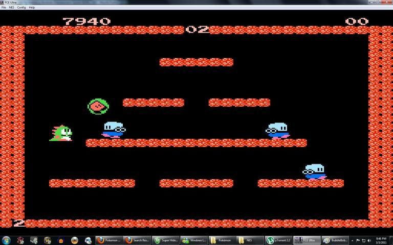 Bubble Bobble Game 8 bits स्क्रीनशॉट 3