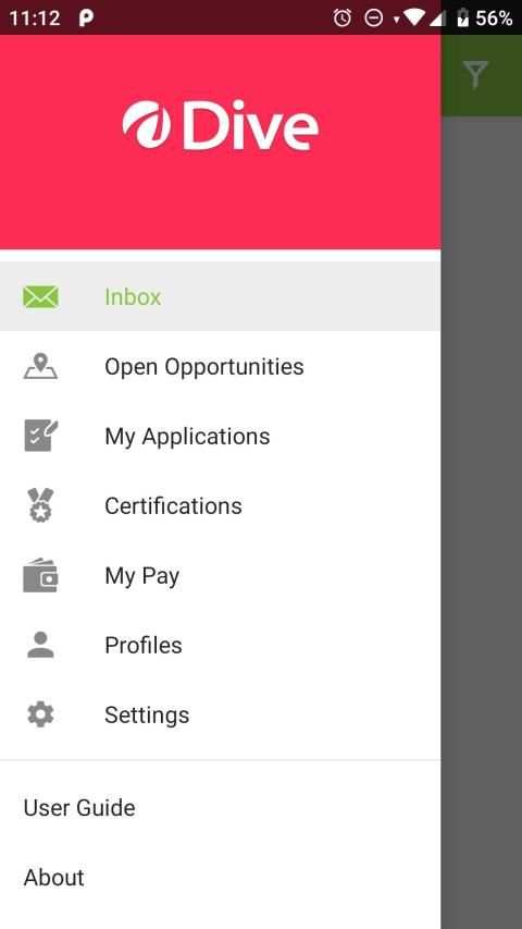 Dive Mobile screenshot 2