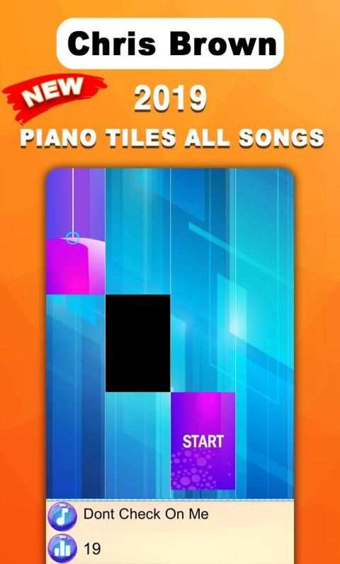 Chris Brown Piano Tiles 2019 screenshot 2