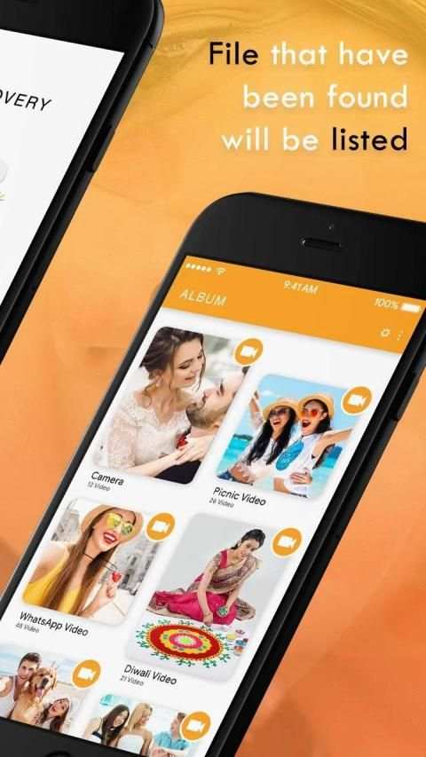 Video Recovery : Recover Deleted Videos & Photos स्क्रीनशॉट 5