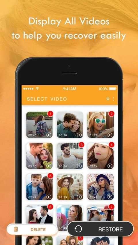 Video Recovery : Recover Deleted Videos & Photos स्क्रीनशॉट 3
