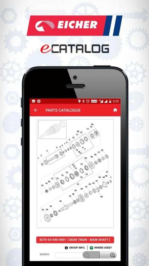 Eicher eCATALOG स्क्रीनशॉट 1