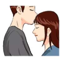 The Best Kiss Sticker for Whatsapp