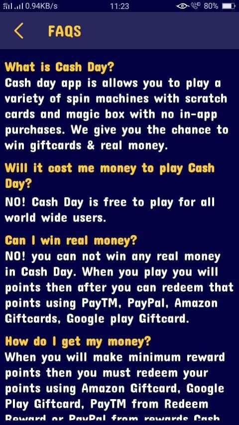 Cash day - Luck by spin screenshot 1