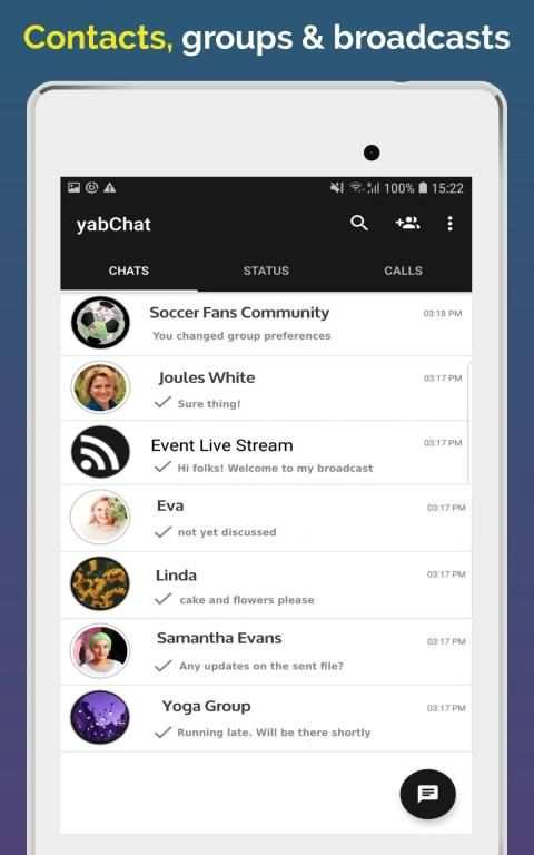 yabChat Messenger स्क्रीनशॉट 21