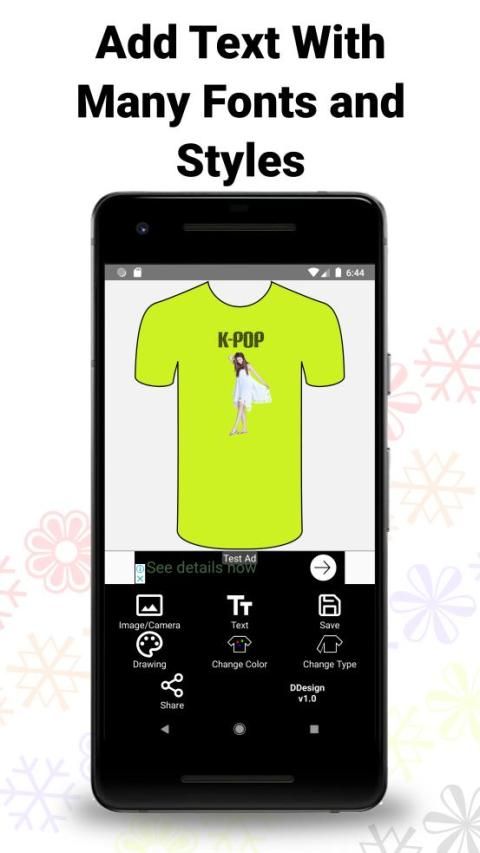 DDesign - T-shirt Design Editor 2020 स्क्रीनशॉट 5