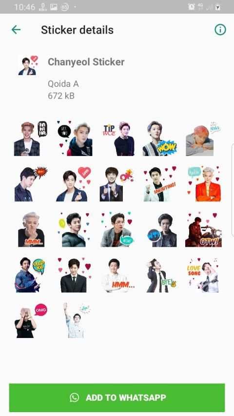 EXO WAStickerApps KPOP Idol for Whatsapp screenshot 7