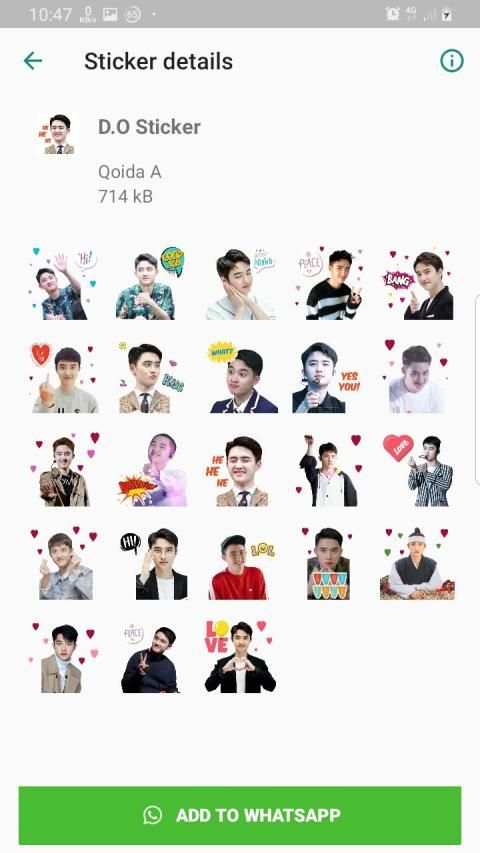 EXO WAStickerApps KPOP Idol for Whatsapp screenshot 5