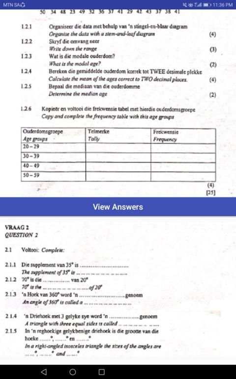 Grade 8 Mathematics Mobile Application screenshot 2
