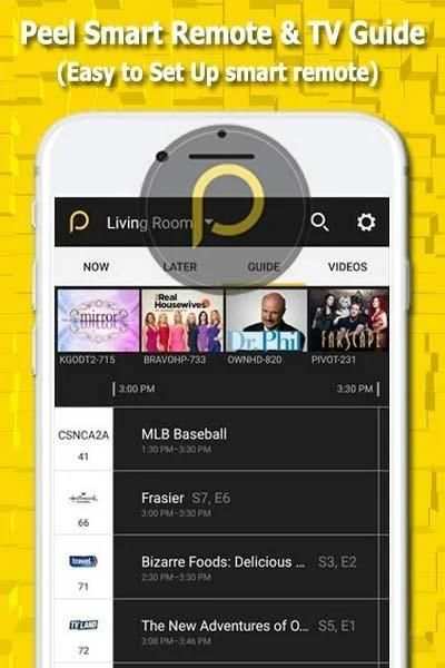 Peel Smart - Remote TV Guide 2019 screenshot 1