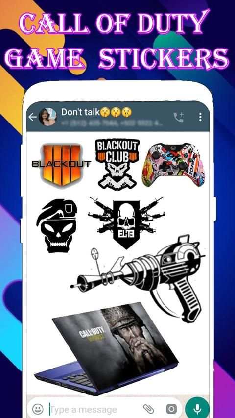 WAStickerApps Call Game Stickers For Whatsapp स्क्रीनशॉट 2