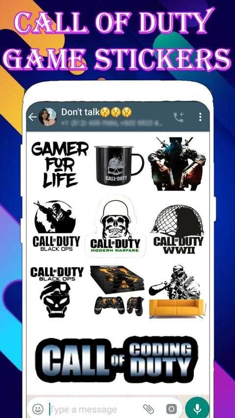 WAStickerApps Call Game Stickers For Whatsapp स्क्रीनशॉट 4