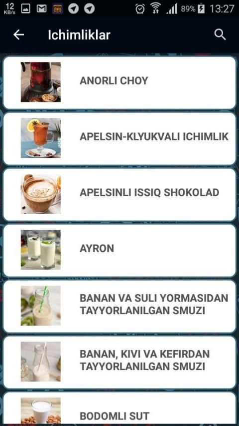 Taomnoma - Turfa hil retseptlar screenshot 2