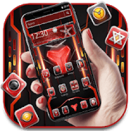 Cool Tech Red Business Theme आइकन