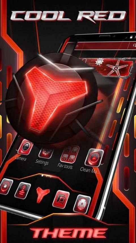Cool Tech Red Business Theme स्क्रीनशॉट 4