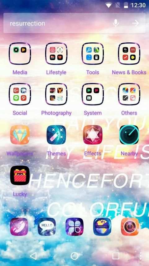 Color Phone Theme - Colorful Icon & Wallpapers screenshot 2