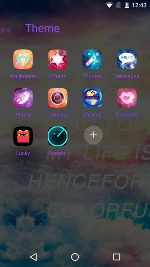 Color Phone Theme - Colorful Icon & Wallpapers screenshot 1