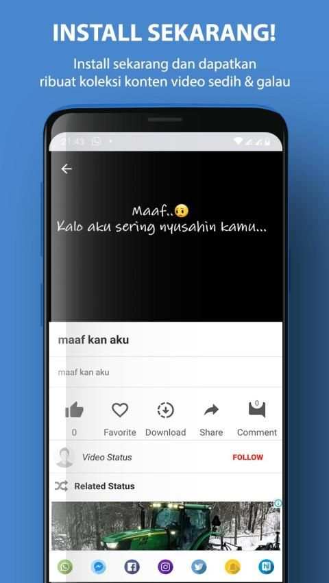 Video Sedih Status WA Galau screenshot 5