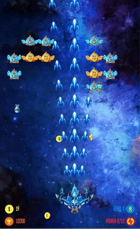 Chicken Shooter Galaxy invaders स्क्रीनशॉट 1