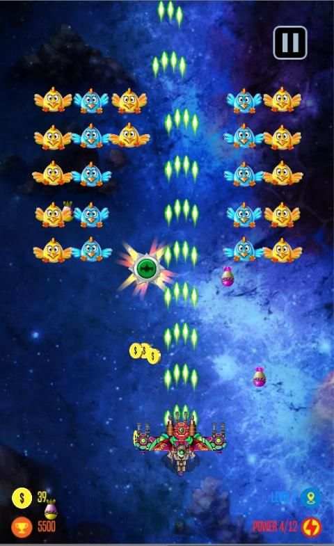 Chicken Shooter Galaxy invaders स्क्रीनशॉट 2