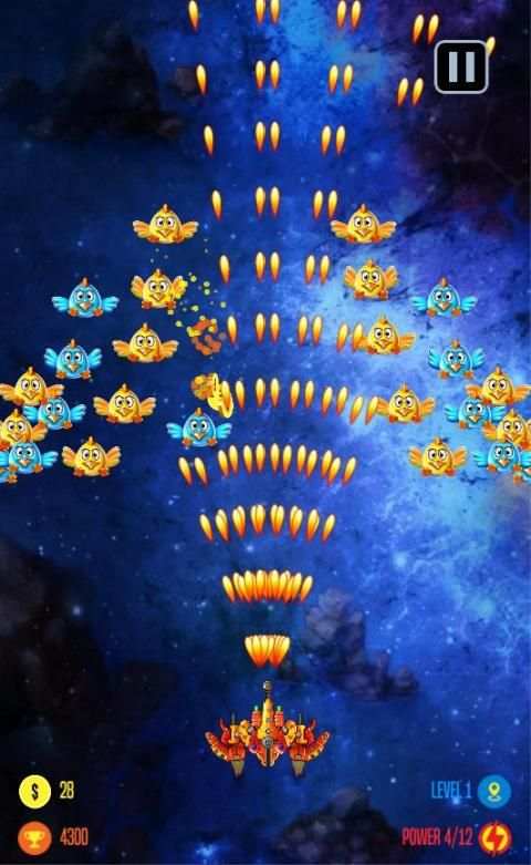 Chicken Shooter Galaxy invaders स्क्रीनशॉट 3