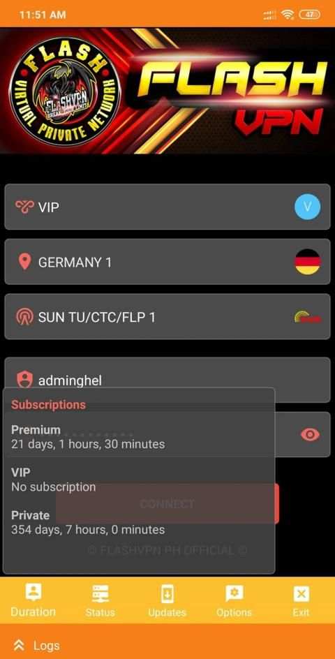 Flash VPN Official screenshot 1