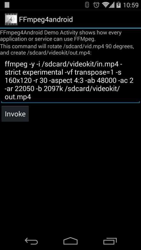 FFmpeg 4 Android स्क्रीनशॉट 1