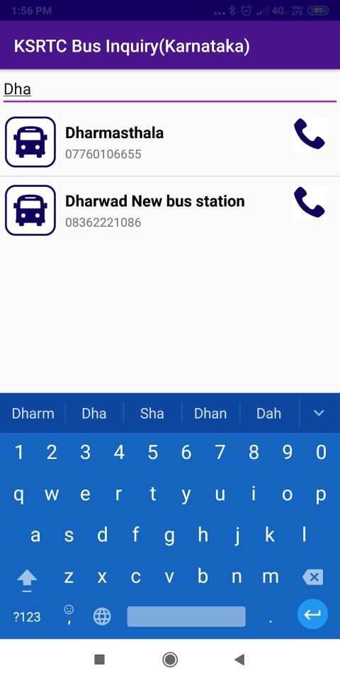 KSRTC Bus Inquiry(Karnataka) screenshot 1