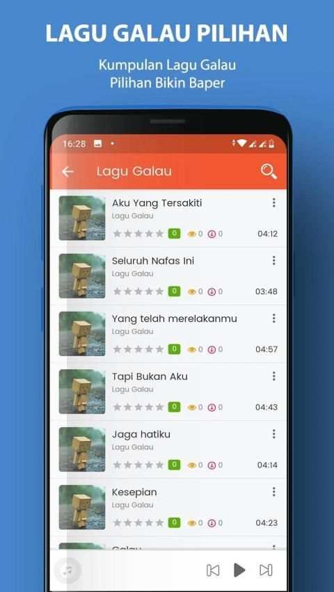 Lagu Galau Populer Baper Terlengkap screenshot 4