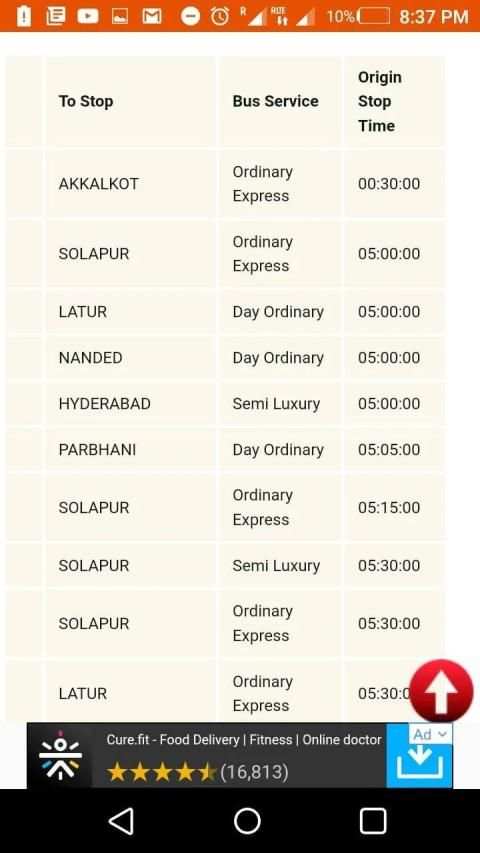 ST Bus Time Table screenshot 1